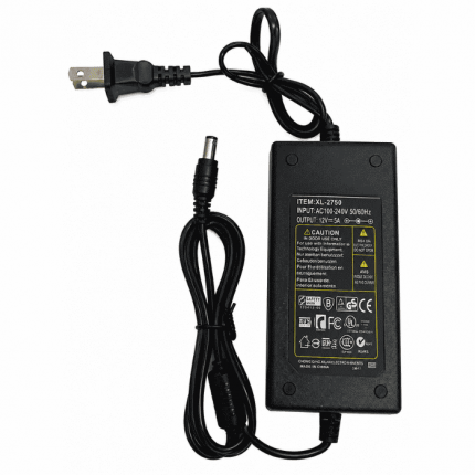 ADAPTADOR 12V 5A PARA SISTEMAS DE SEGURIDAD