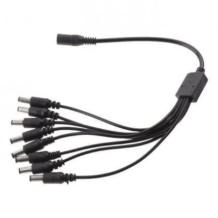 RAMAL PULPO DE SALIDA 1X8 DE CORRIENTE PARA CAMARAS